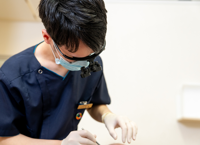 Dr. Aoyagi at work