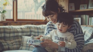 新札幌での小児矯正を検討する親子が、明るい室内で安心感を持って相談の準備をしている様子