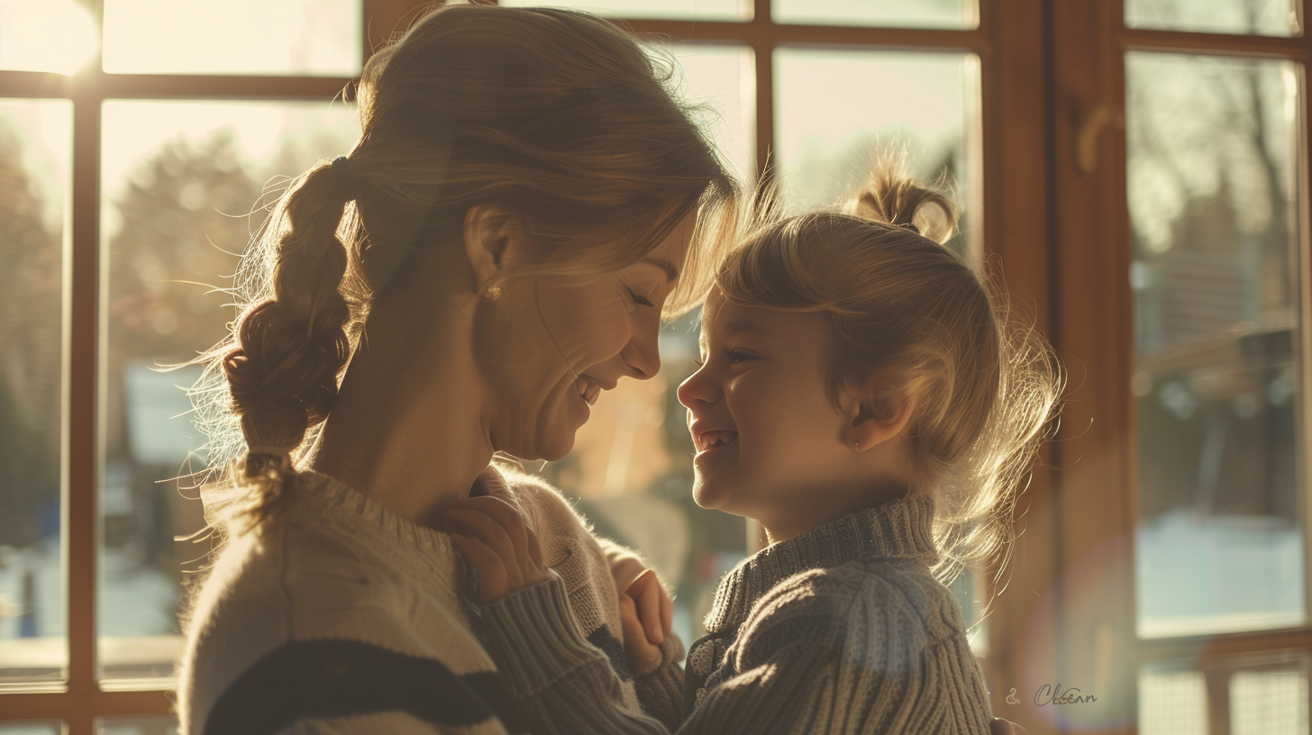 北広島・札幌で小児矯正を検討する親子が、明るく清潔感のある歯科医院で安心して笑顔を見せる様子。