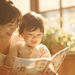 明るい室内で笑顔を見せる親子。札幌での小児矯正を検討する際の安心感と、健やかな成長をイメージした写真。