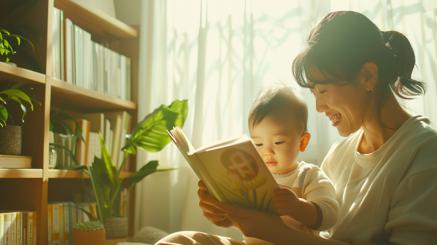 明るい日差しの中で笑顔を見せる親子。新札幌での小児矯正を検討する際の安心感を表現したイメージ。