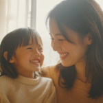 新札幌の歯科医院で小児矯正について医師と穏やかに相談する親子の様子