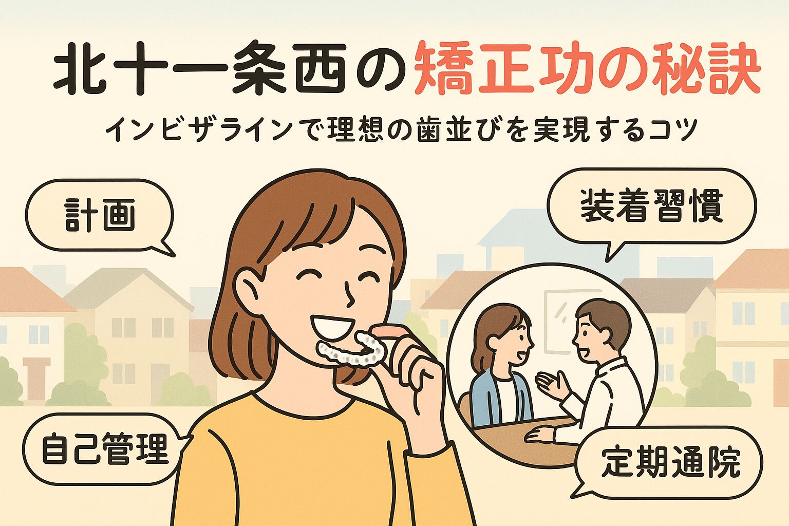 北十一条西（1～4丁目）でのインビザライン矯正成功の秘訣