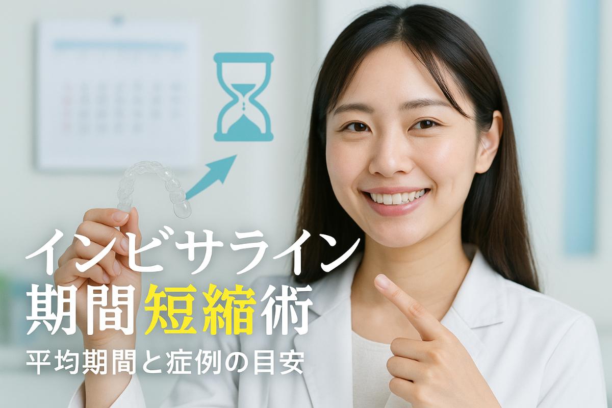 インビザラインの治療期間の平均と短縮方法を徹底解説！症例別の目安と失敗しないポイント