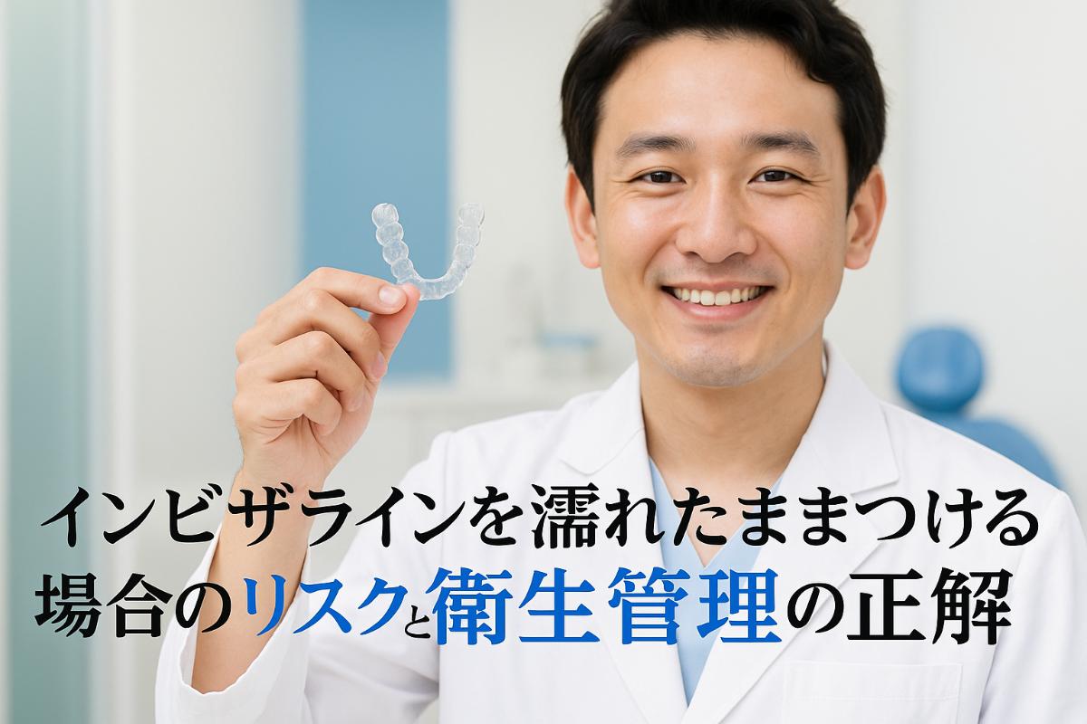 インビザラインを濡れたままつける場合のリスクと衛生管理の正解を歯科医が解説【洗浄・乾燥・保管の全知識】