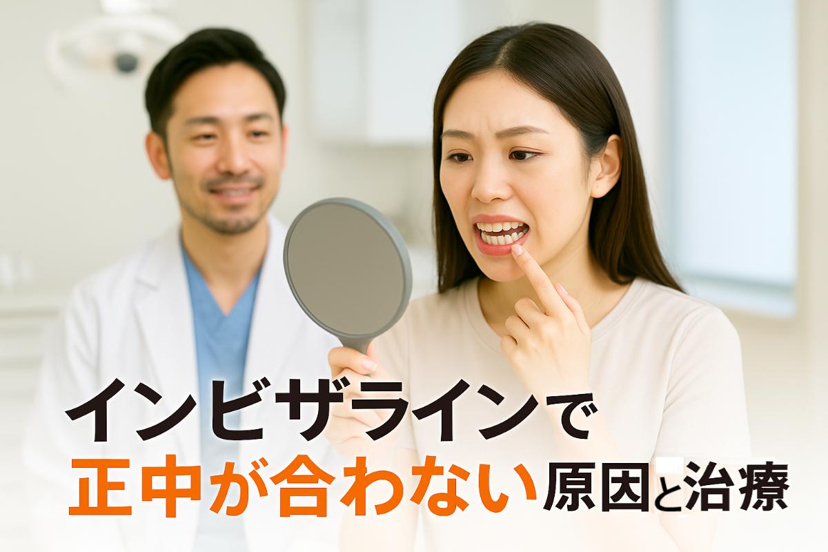 インビザラインで正中が合わない原因と治療法を徹底解説｜矯正の費用や期間も専門歯科が詳しく紹介